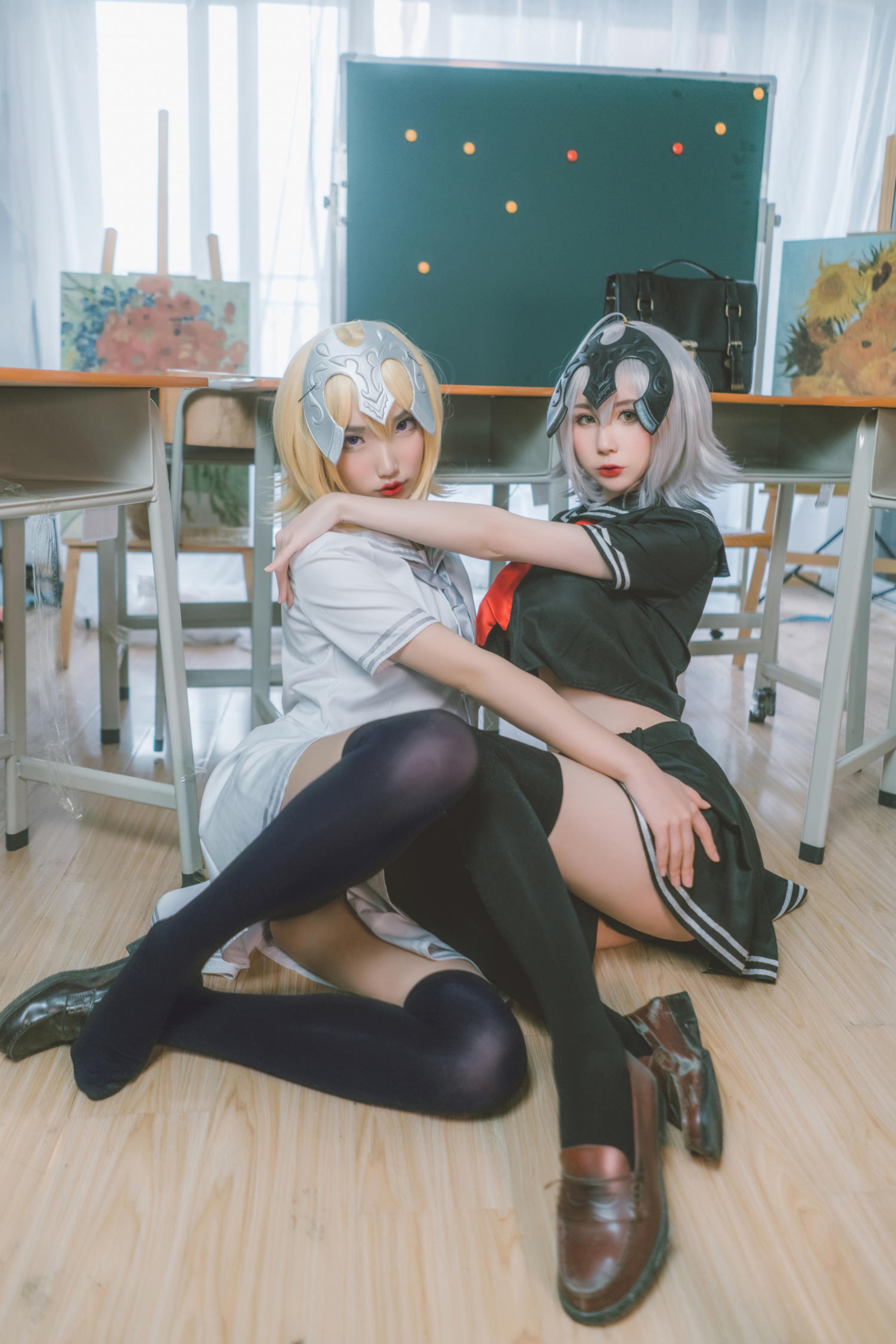 图片[1]-西园寺南歌 –  NO.054 黑白贞德 JK制服 [24P]-XikXak